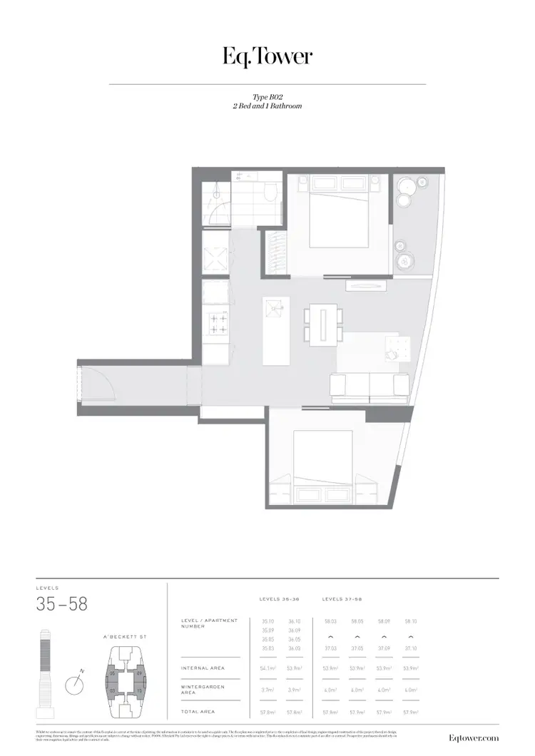 Floorplan of Homely apartment listing, 3905/135 A'beckett Street, Melbourne VIC 3000