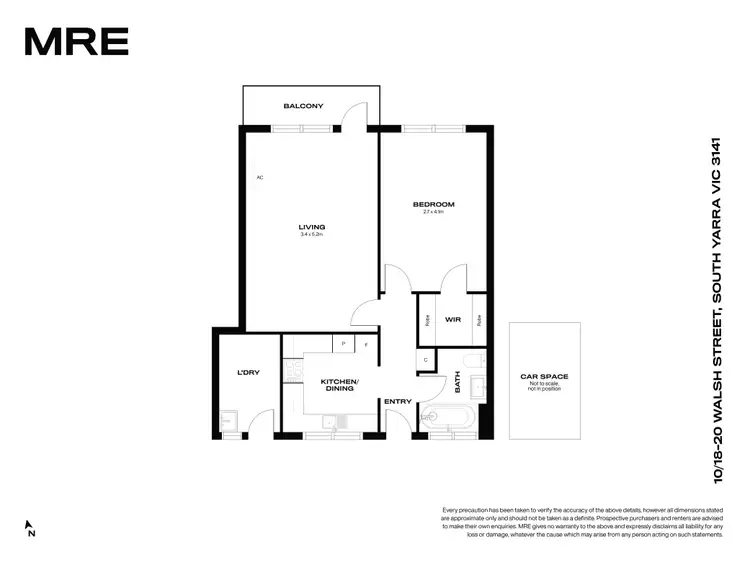 Floorplan of Homely apartment listing, 10/18-20 Walsh Street, South Yarra VIC 3141