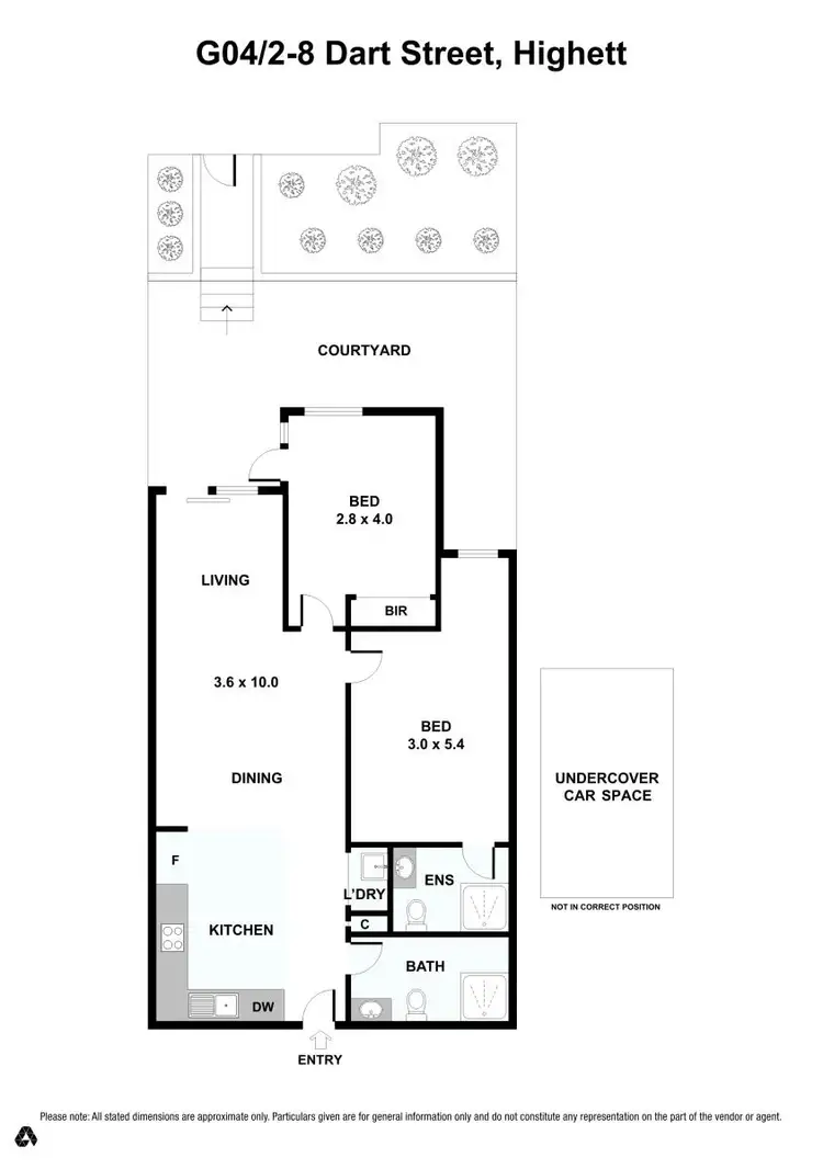 Floorplan of Homely unit listing, G04/6 Dart Street, Highett VIC 3190