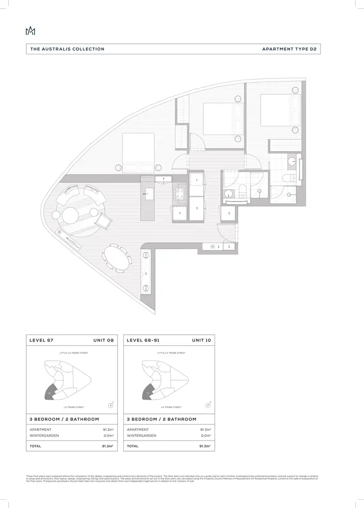 Floorplan of Homely apartment listing, 7910/228 La Trobe Street, Melbourne VIC 3000