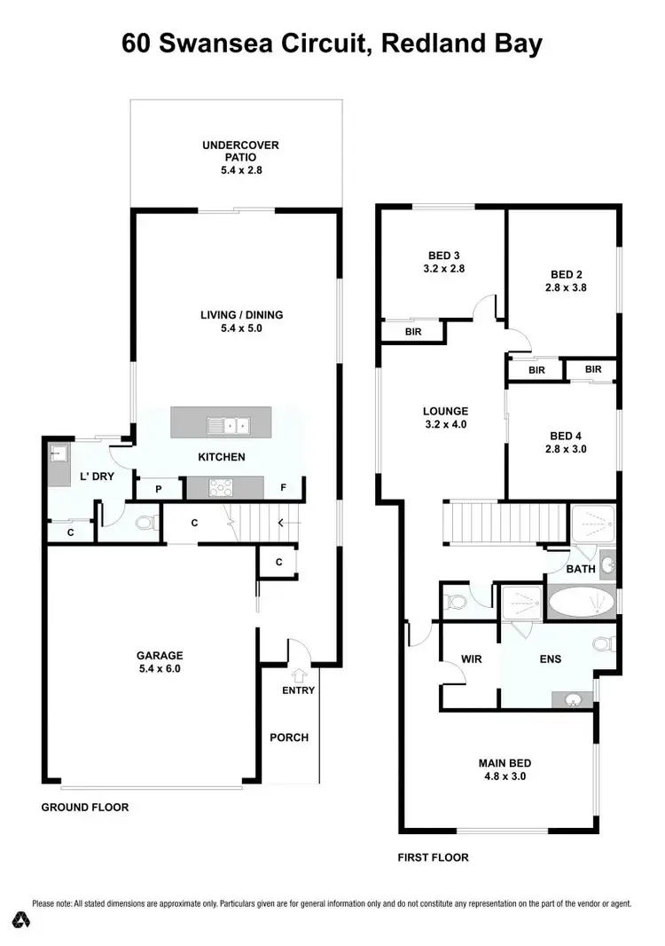 Floorplan of Homely house listing, 60 Swansea Circuit, Redland Bay QLD 4165