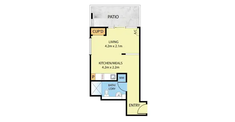Floorplan of Homely studio listing, 11/230 Elgin Street, Carlton VIC 3053