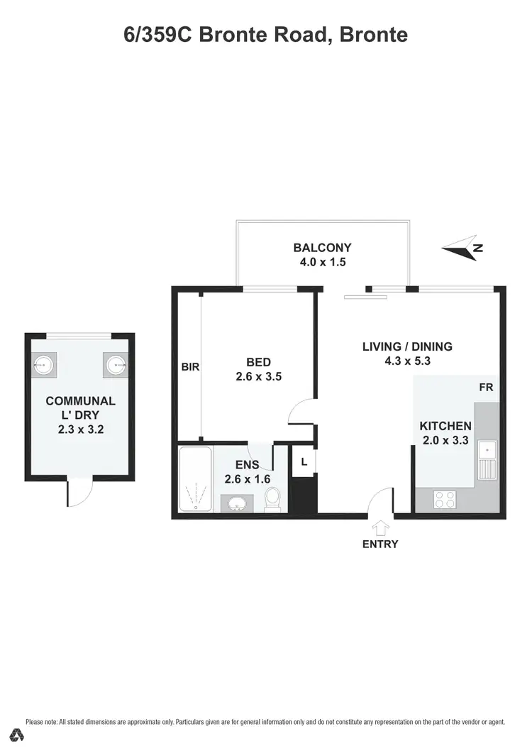 Floorplan of Homely unit listing, 6/359C Bronte Road, Bronte NSW 2024