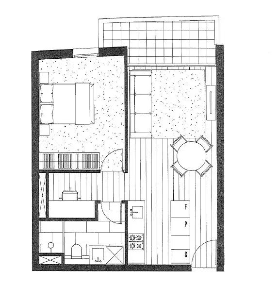 Floorplan of Homely apartment listing, 717/31 Grattan Street, Prahran VIC 3181