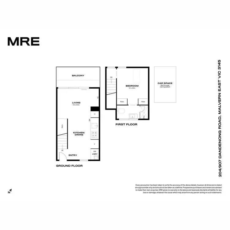 Floorplan of Homely apartment listing, 204/907 Dandenong Road, Malvern VIC 3144