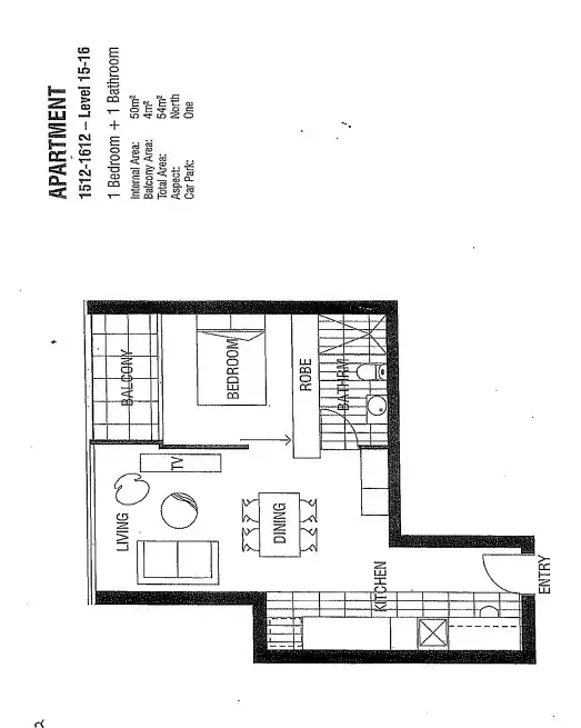 Floorplan of Homely apartment listing, 1312/568 St Kilda Road, Melbourne VIC 3004