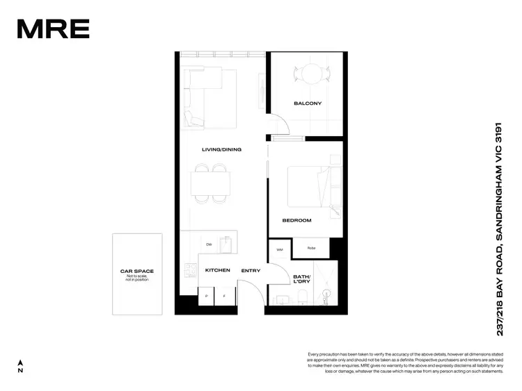 Floorplan of Homely apartment listing, 237/218 Bay Road, Sandringham VIC 3191
