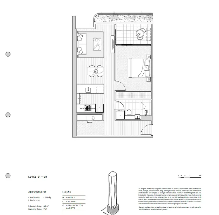 Floorplan of Homely apartment listing, 501/301 King Street, Melbourne VIC 3000