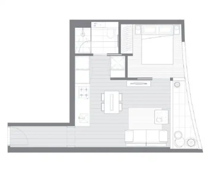 Floorplan of Homely apartment listing, 2206/135 A'Beckett Street, Melbourne VIC 3000