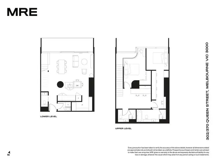 Floorplan of Homely townhouse listing, 302/370 Queen Street, Melbourne VIC 3000