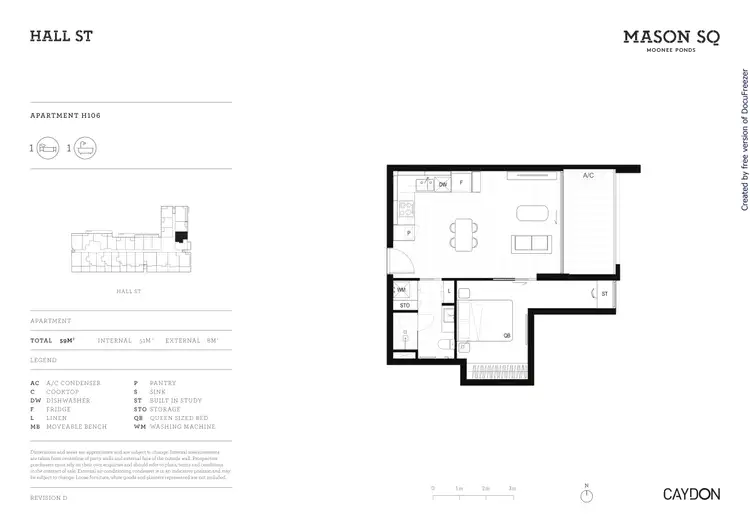 Floorplan of Homely apartment listing, 106/40 Hall Street, Moonee Ponds VIC 3039