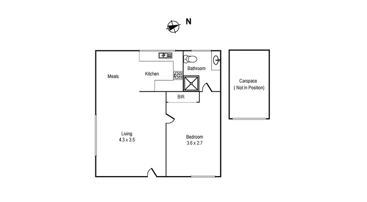 Floorplan of Homely apartment listing, 2/8 Anzac Street, Carnegie VIC 3163