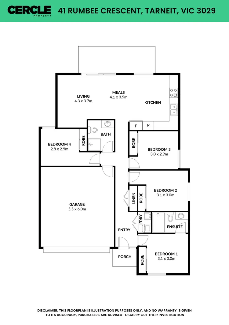 Floorplan of Homely house listing, 41 Rumbee Crescent, Tarneit VIC 3029