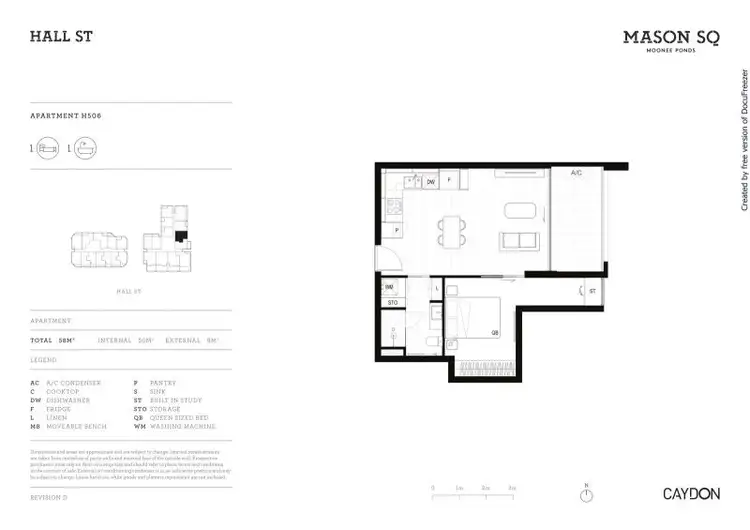 Floorplan of Homely apartment listing, 506/40 Hall Street, Moonee Ponds VIC 3039