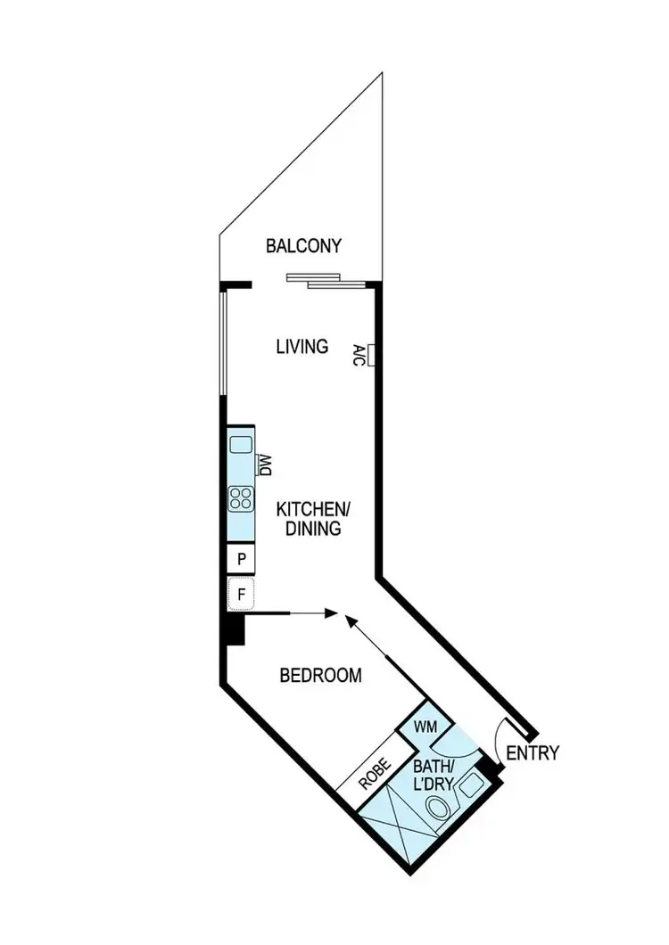 Floorplan of Homely apartment listing, 212/1 Acacia Place, Abbotsford VIC 3067