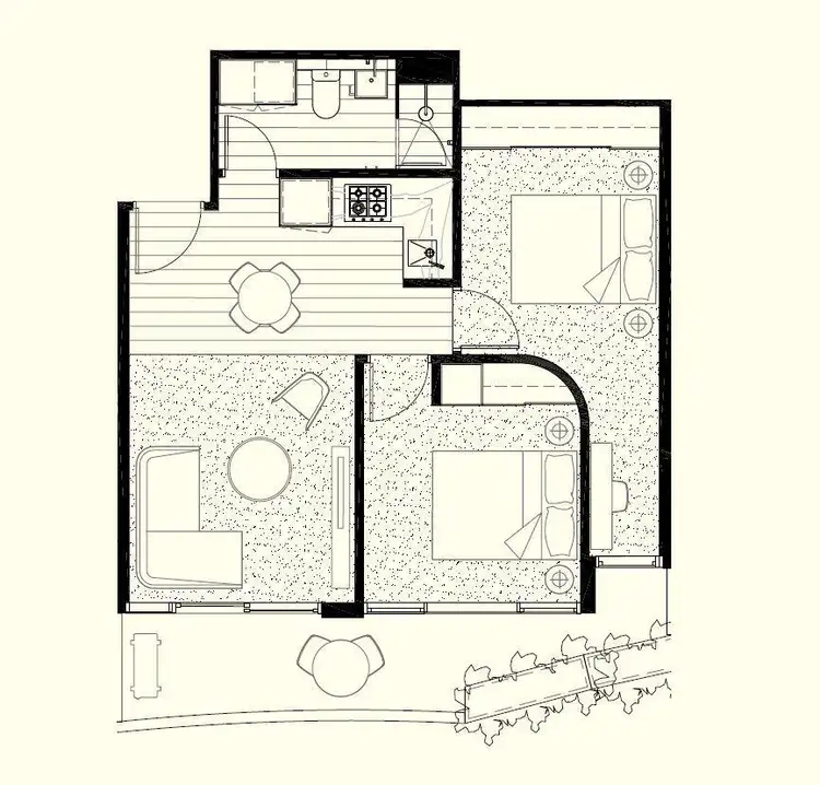 Floorplan of Homely apartment listing, 209/8 Daly Street, South Yarra VIC 3141