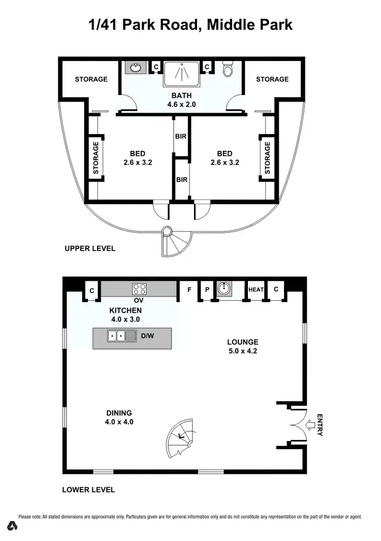 Floorplan of Homely apartment listing, 1/41 Park Rd, Middle Park VIC 3206