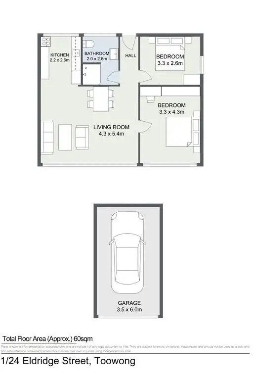 Floorplan of Homely unit listing, 4/24 Eldridge Street, Toowong QLD 4066