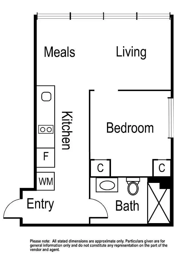 Floorplan of Homely apartment listing, 2105/327 La Trobe Street, Melbourne VIC 3000