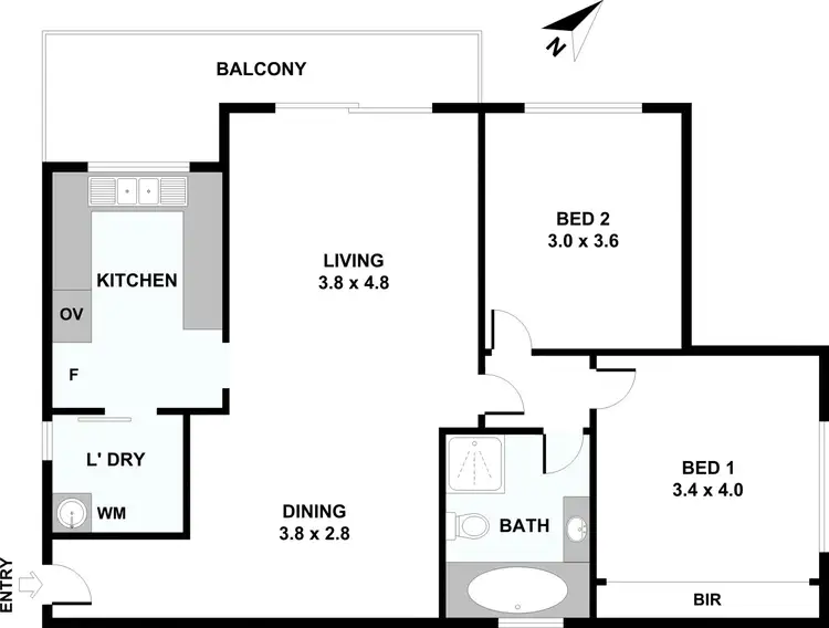 Floorplan of Homely unit listing, 13/3 Francis Road, Artarmon NSW 2064