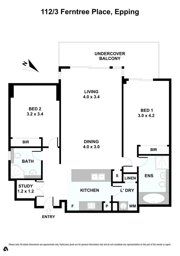Floorplan of Homely apartment listing, 112/3 Ferntree Place, Epping NSW 2121