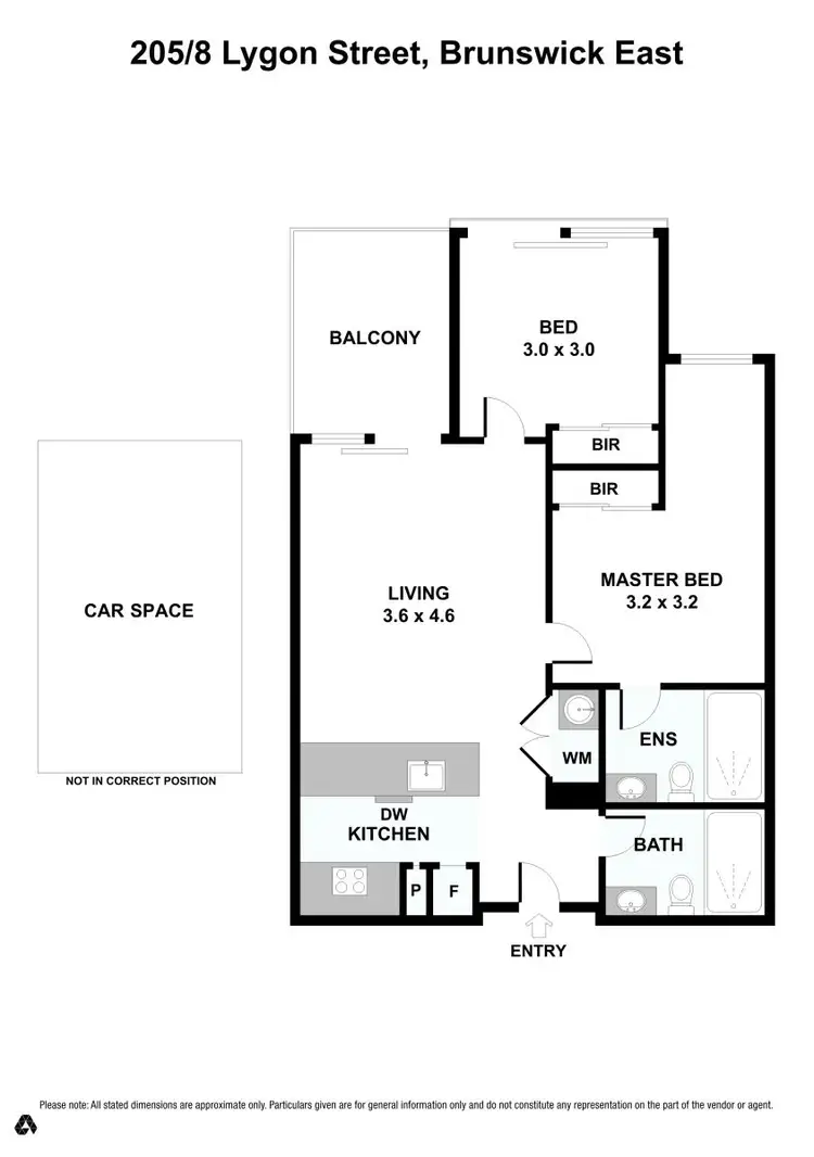 Floorplan of Homely house listing, 205/8 Lygon Street, Brunswick East VIC 3057