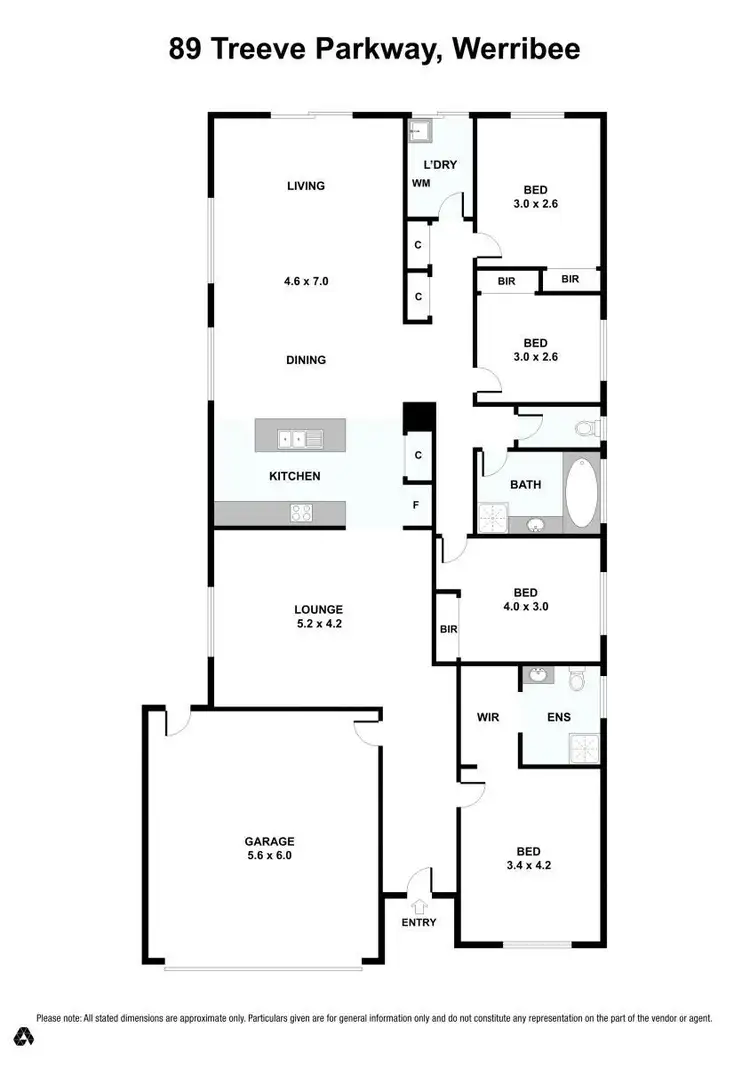 Floorplan of Homely house listing, 89 Treeve Parkway, Werribee VIC 3030