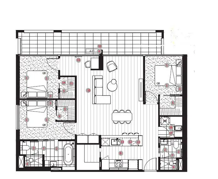 Floorplan of Homely apartment listing, 1524/40 Hall Street, Moonee Ponds VIC 3039