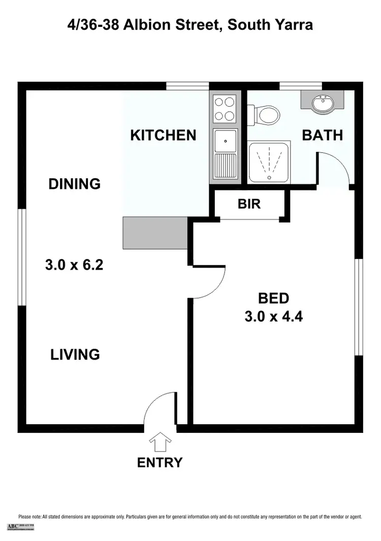 Floorplan of Homely apartment listing, 4/36-38 Albion Street, South Yarra VIC 3141