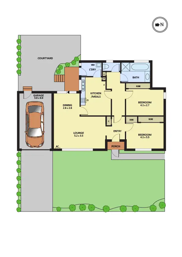 Floorplan of Homely unit listing, 1/13 Benwerrin Road, Surrey Hills VIC 3127