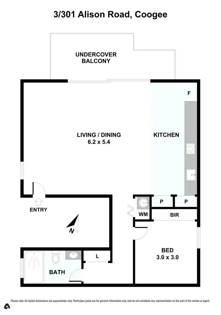 Floorplan of Homely unit listing, 3/301 Alison Road, Coogee NSW 2034