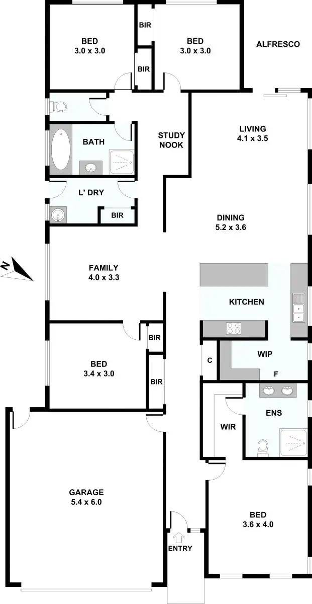 Floorplan of Homely house listing, 15 Beatrix Circuit, Officer VIC 3809