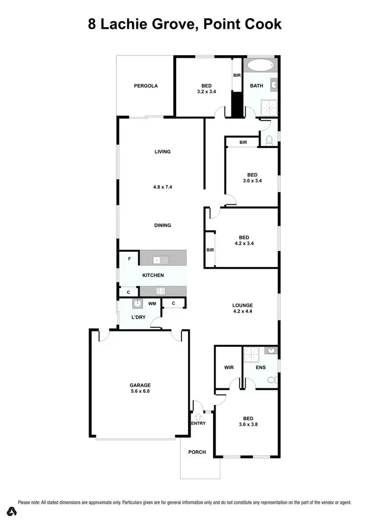 Floorplan of Homely house listing, 8 Lachie Grove, Point Cook VIC 3030