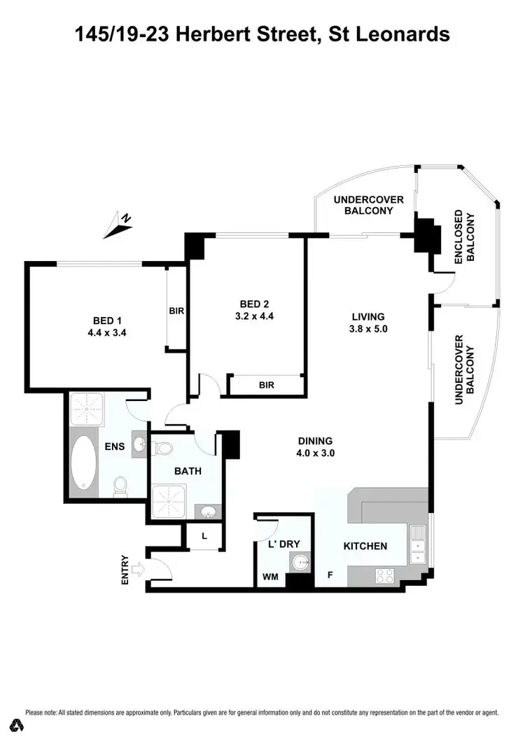 Floorplan of Homely unit listing, 145/19-23 Herbert Street, St Leonards NSW 2065