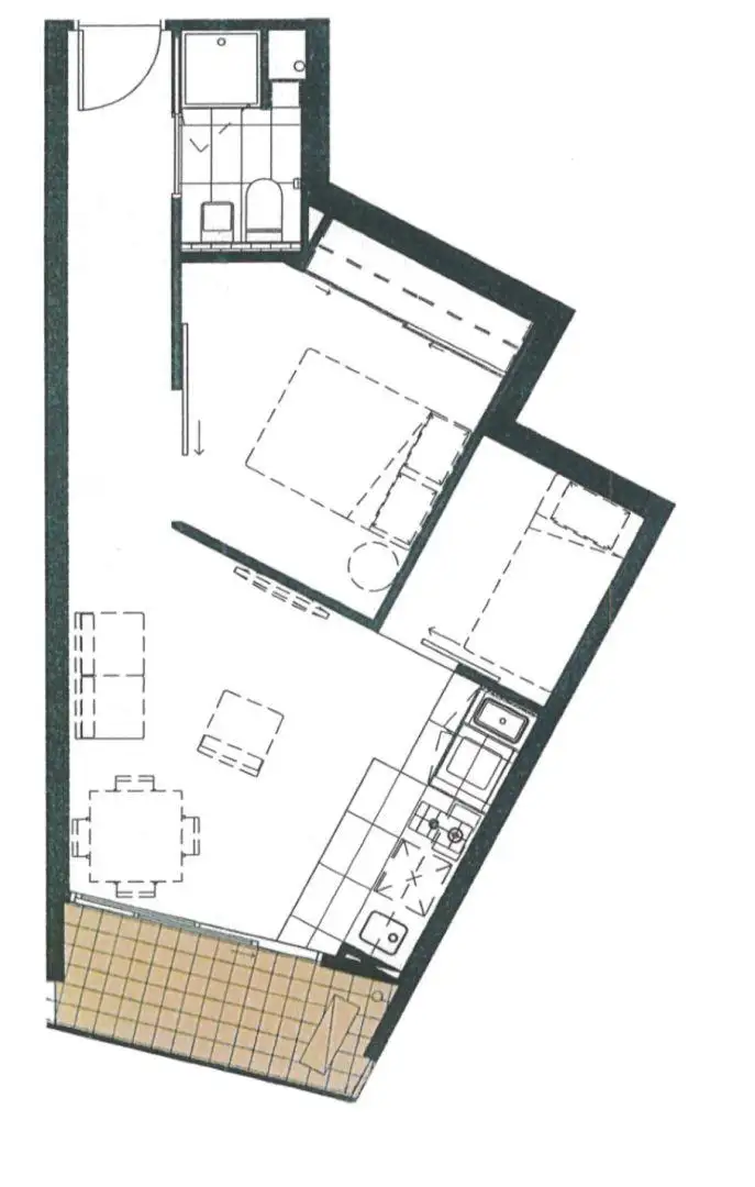 Floorplan of Homely apartment listing, 808/243 Franklin Street, Melbourne VIC 3000