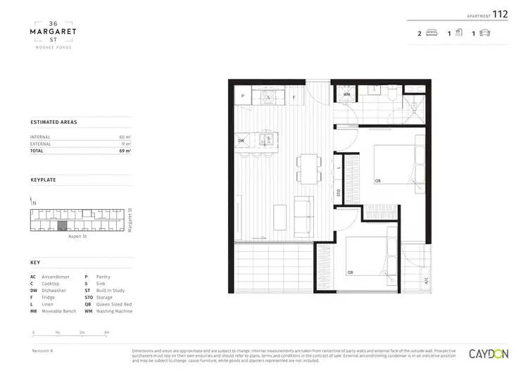 Floorplan of Homely apartment listing, 112/7 Aspen Street, Moonee Ponds VIC 3039