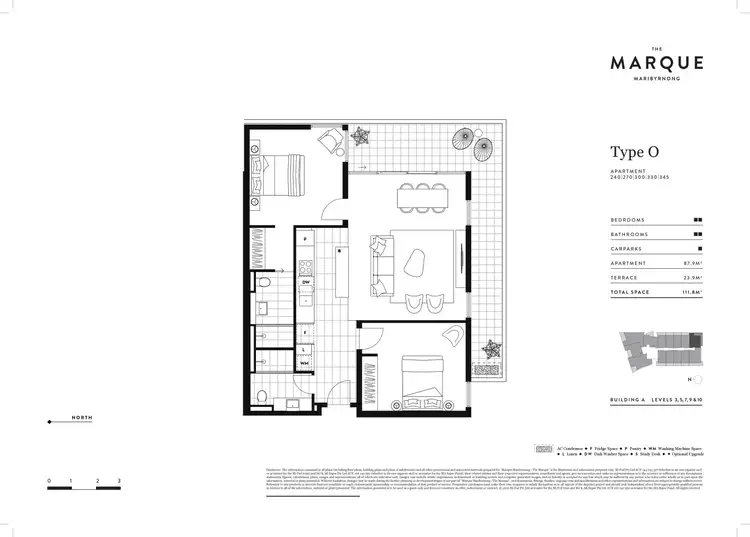 Floorplan of Homely apartment listing, 909/72 Wests Road, Maribyrnong VIC 3032