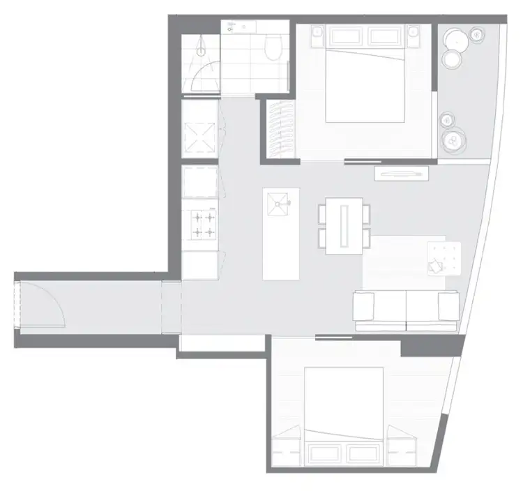 Floorplan of Homely apartment listing, 3709/135 A'Beckett Street, Melbourne VIC 3000
