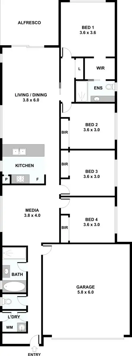 Floorplan of Homely house listing, 12 Tatiana Street, Augustine Heights QLD 4300