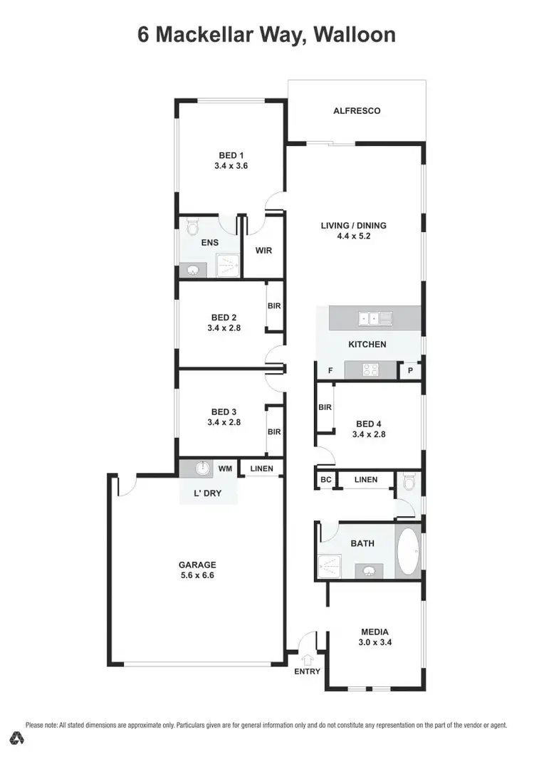 Floorplan of Homely house listing, 6 Mackellar Way, Walloon QLD 4306