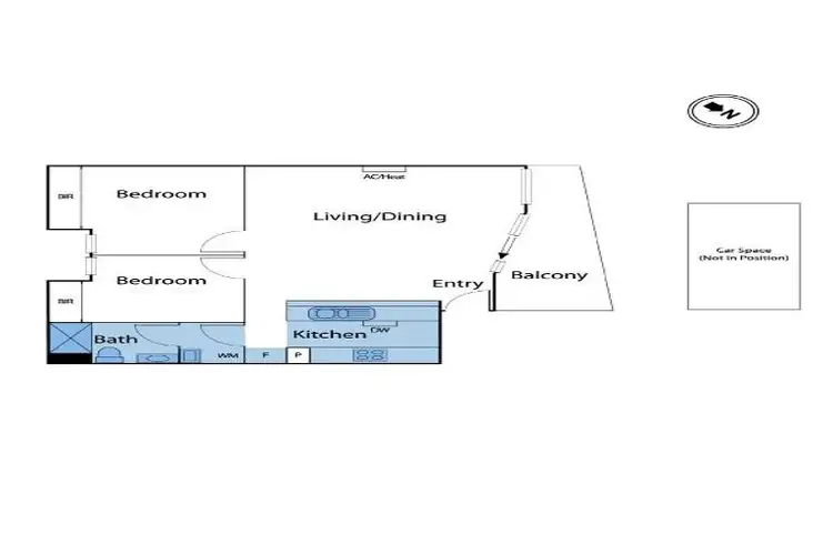 Floorplan of Homely apartment listing, 16/75 Droop Street, Footscray VIC 3011