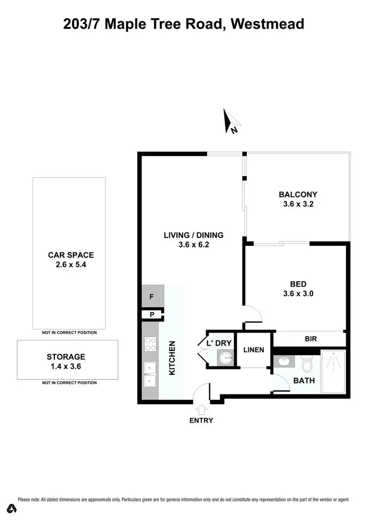 Floorplan of Homely unit listing, 203/7 Maple Tree Road, Westmead NSW 2145