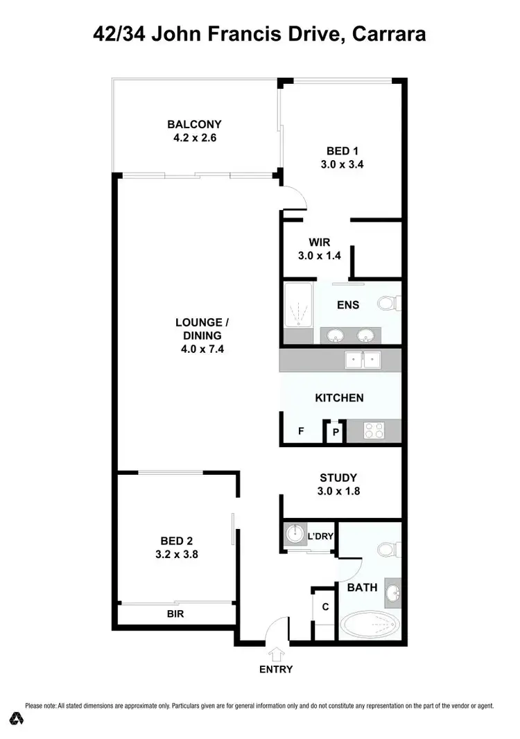 Floorplan of Homely unit listing, 42/34 John Francis Drive, Carrara QLD 4211