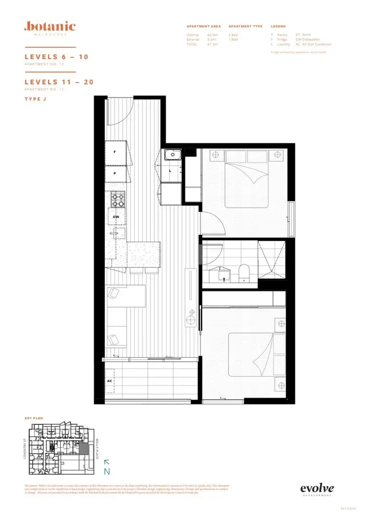 Floorplan of Homely apartment listing, 612/25 Coventry Street, Southbank VIC 3006