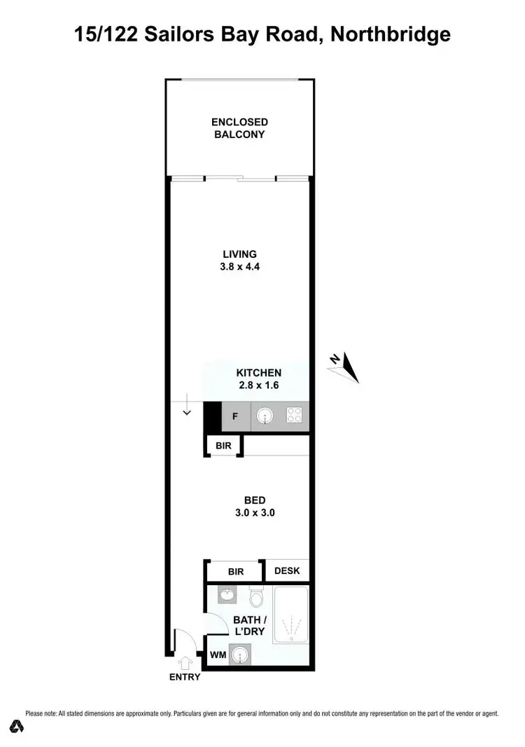 Floorplan of Homely apartment listing, 15/122 Sailors Bay Road, Northbridge NSW 2063