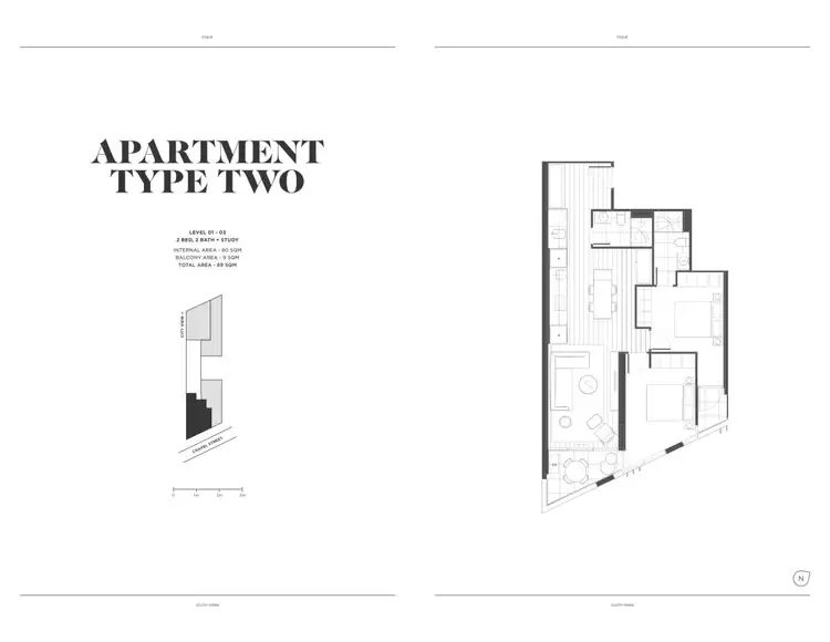 Floorplan of Homely apartment listing, 302/649 Chapel Street, South Yarra VIC 3141