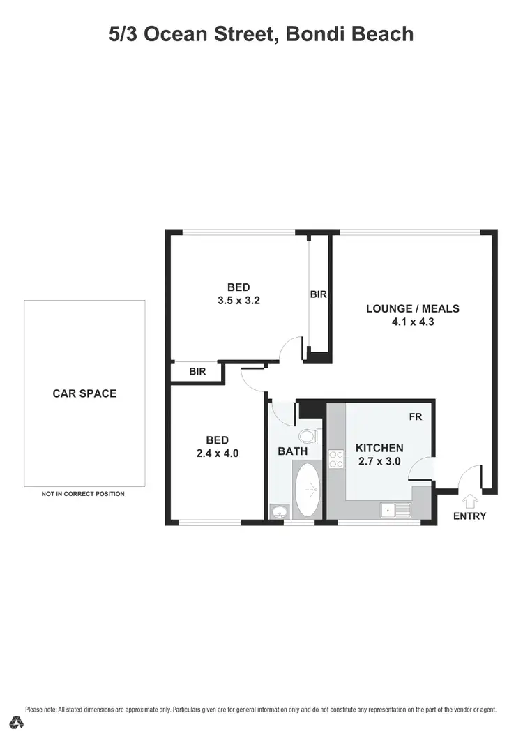 Floorplan of Homely unit listing, 5/3 Ocean Street, Bondi NSW 2026