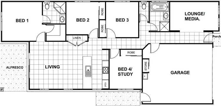 Floorplan of Homely house listing, 3 Pine Place, Upper Kedron QLD 4055