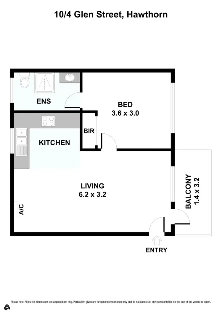 Floorplan of Homely apartment listing, 10/4 Glen Street, Hawthorn VIC 3122