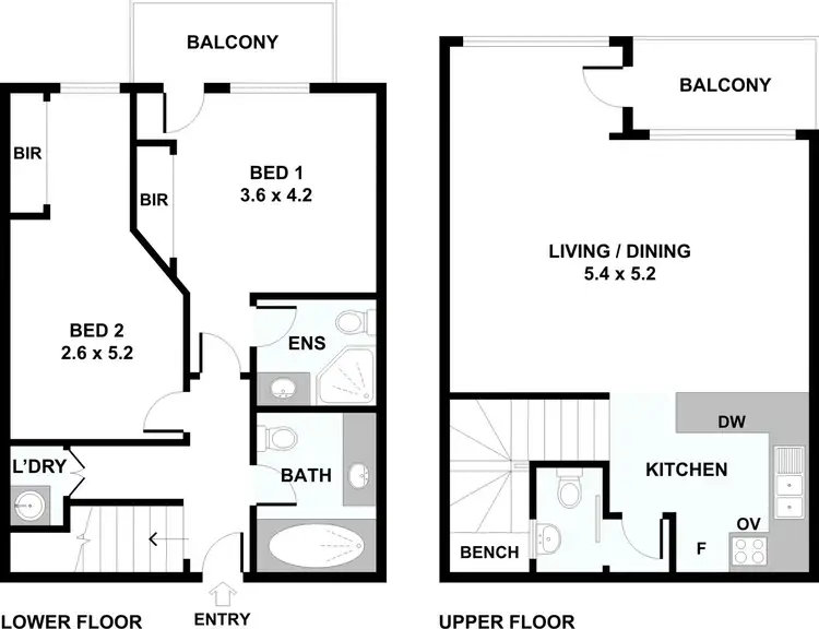 Floorplan of Homely apartment listing, 42/7 Drewery Lane, Melbourne VIC 3000